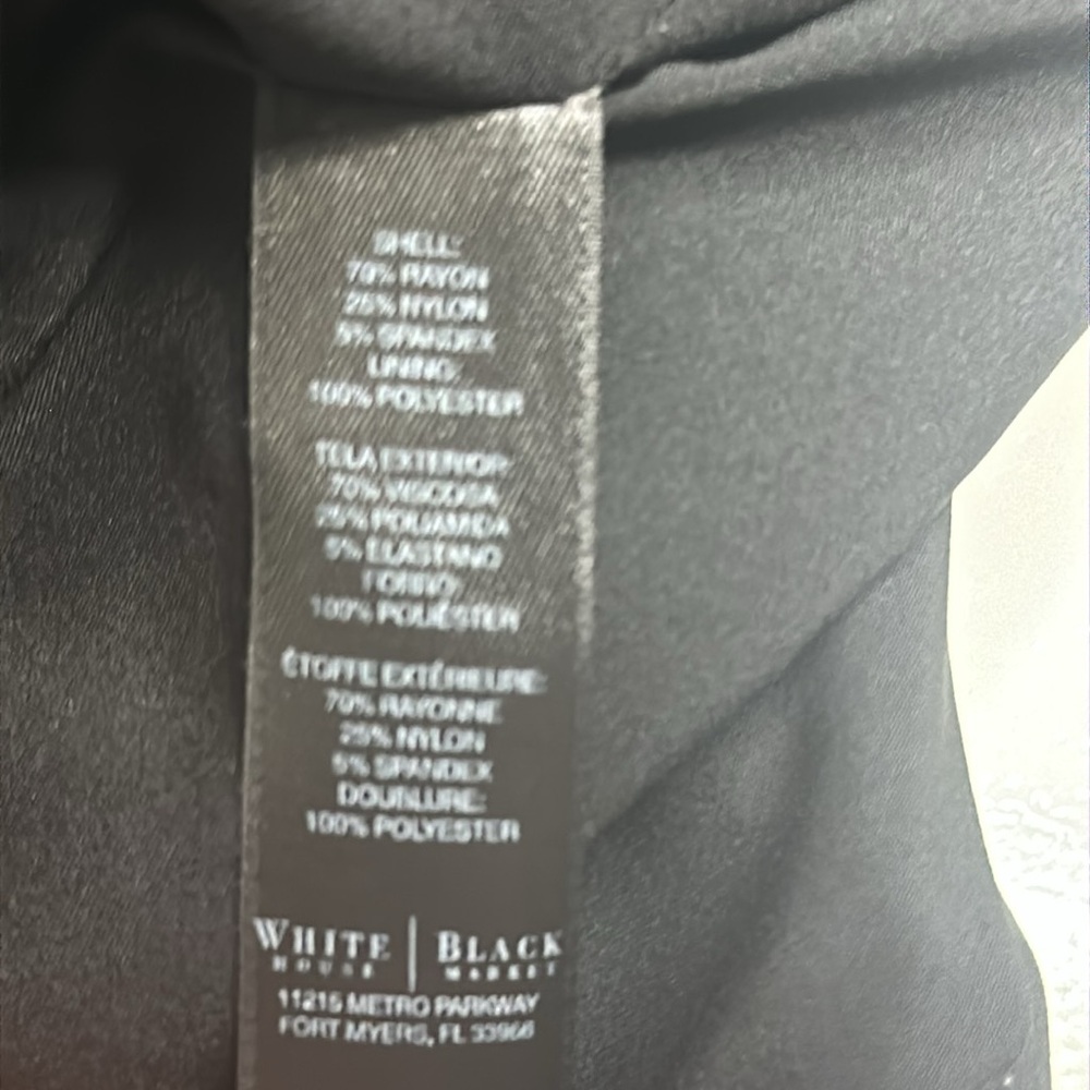 WHBM Black Women's Straight Pencil Skirt Size 12 - Picture 5 of 5